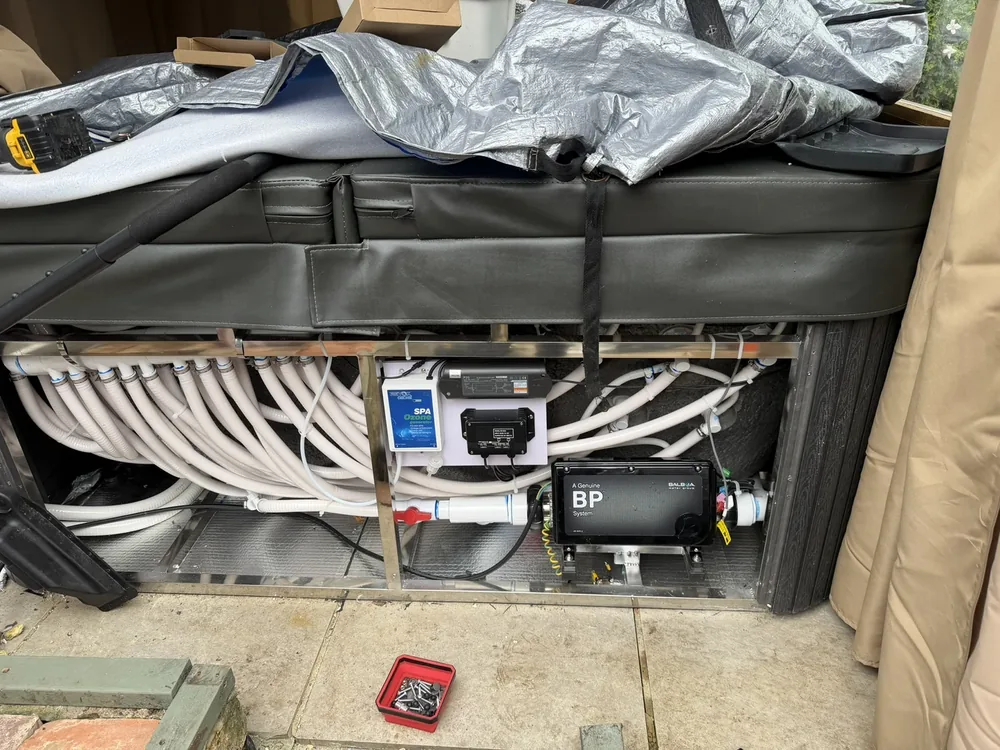 Hot tub installation