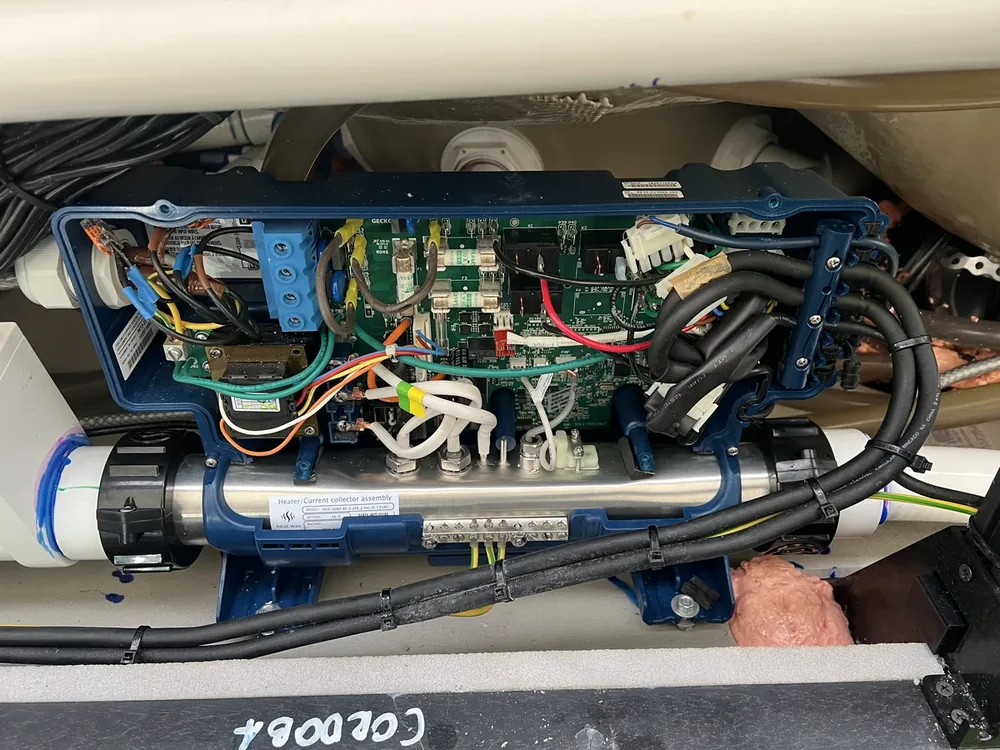Hot tub control panel