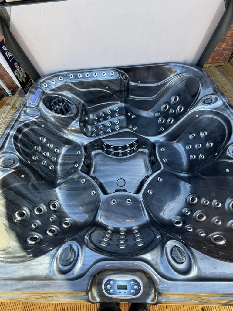Hot tub aerial view